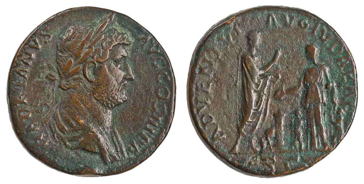 Hadrian judaea sacrifice sestertius1