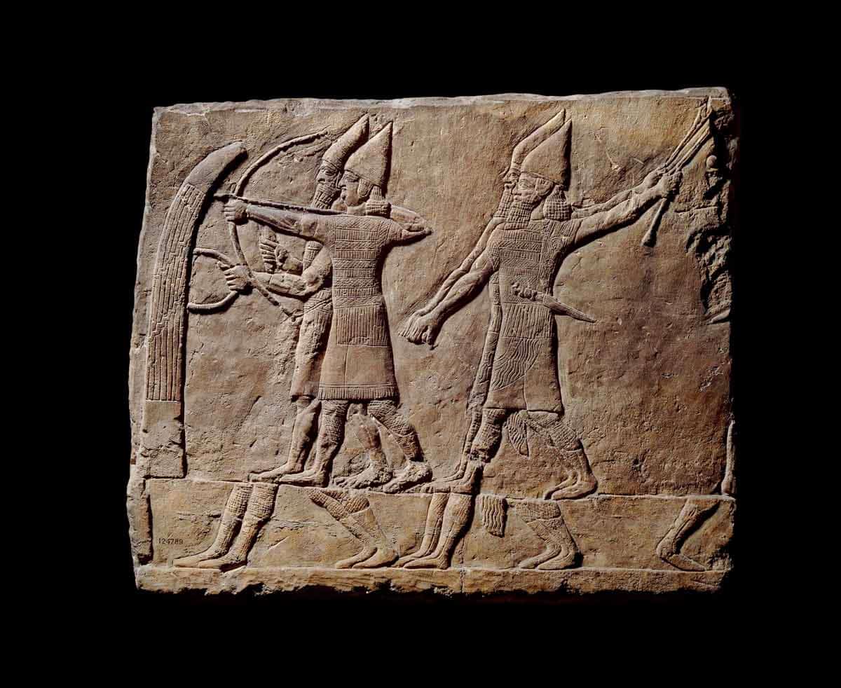 assyrian warrior relief nineveh