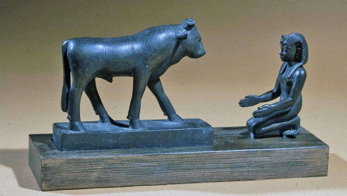 bronze figure apis ancient egypt