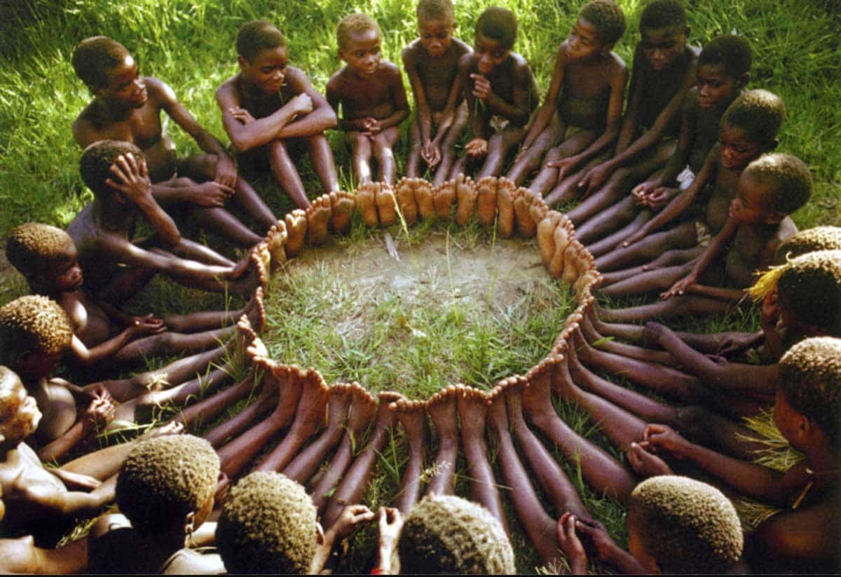 children circle community photo