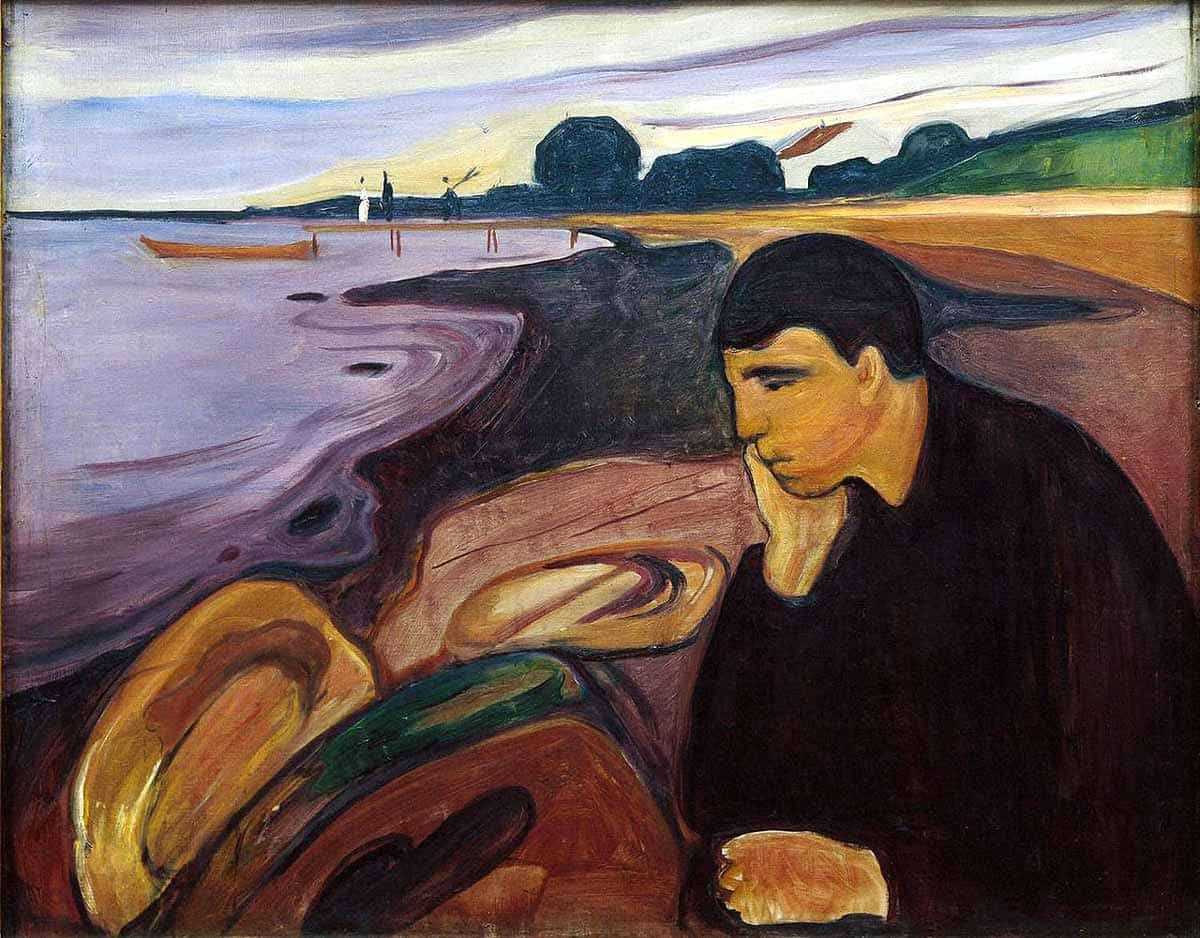 edvard munch melancholy painting