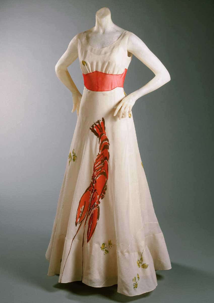 elsa schiaparelli dali lobster dress