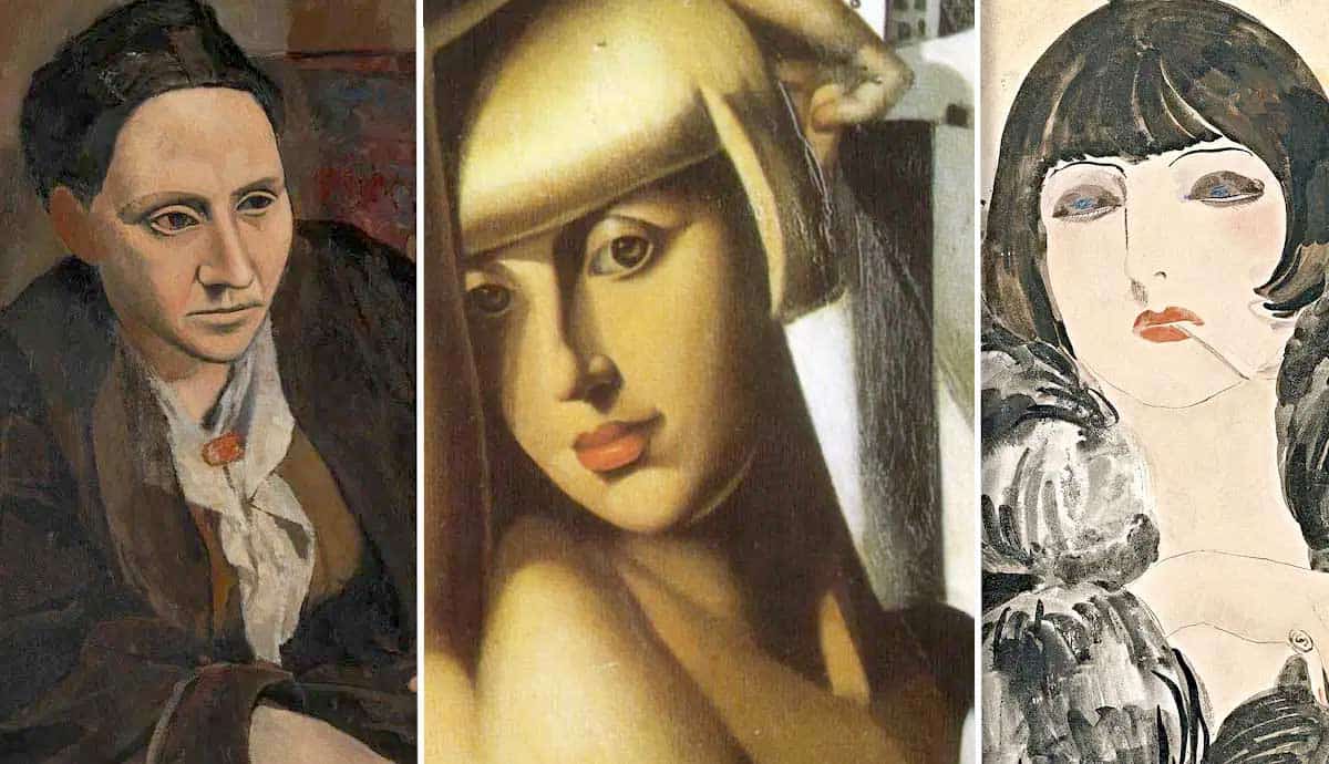 three famous models of modern painting side by side