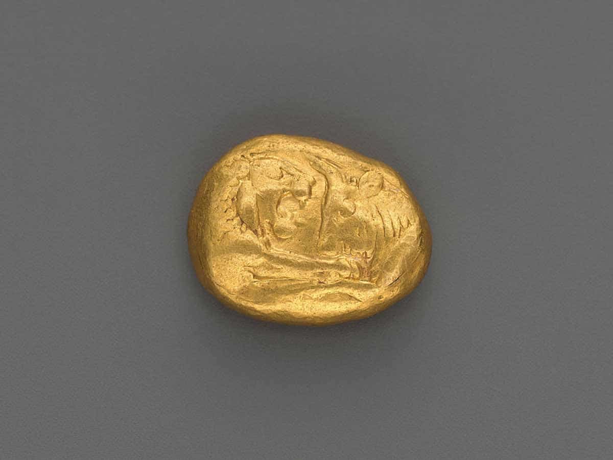 gold lydian coin croesus