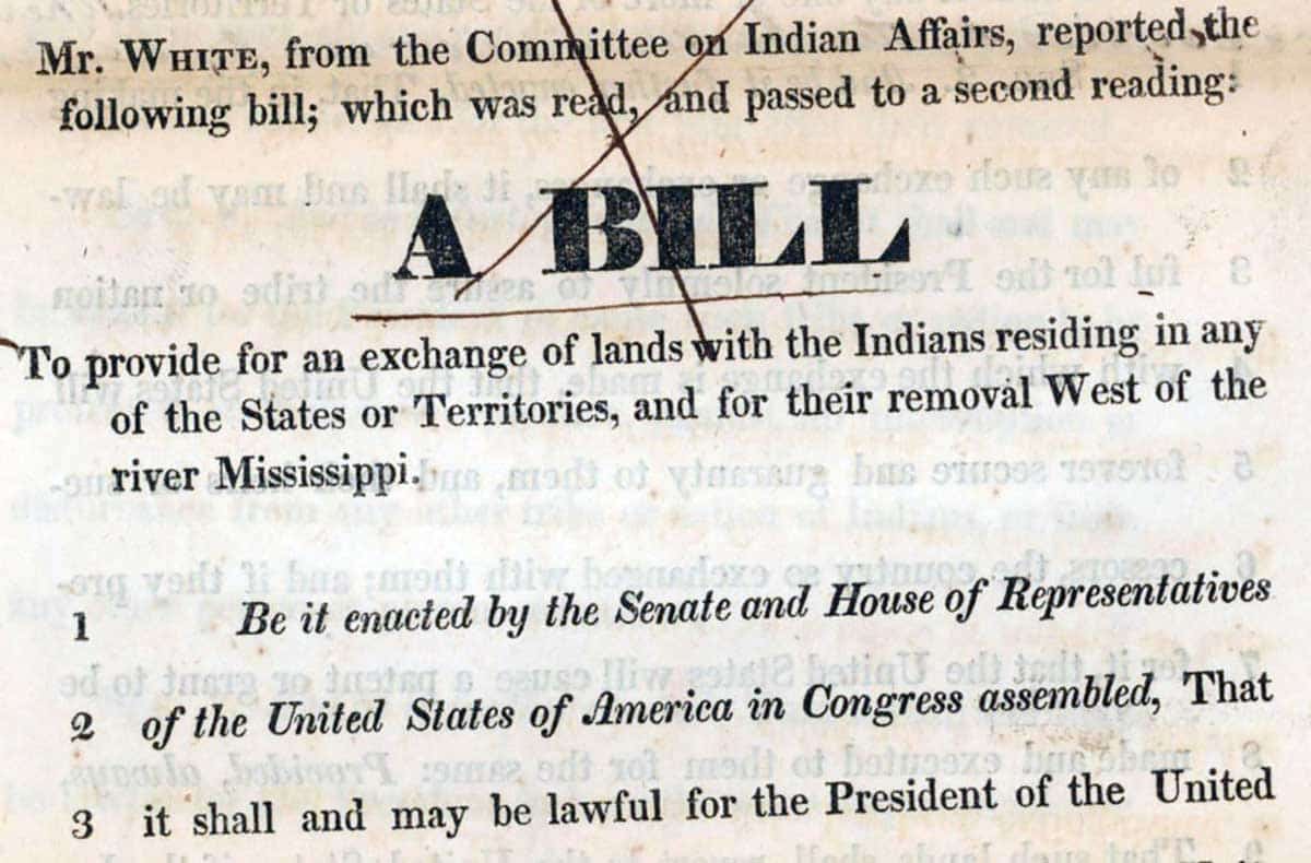 indian removal act 1830