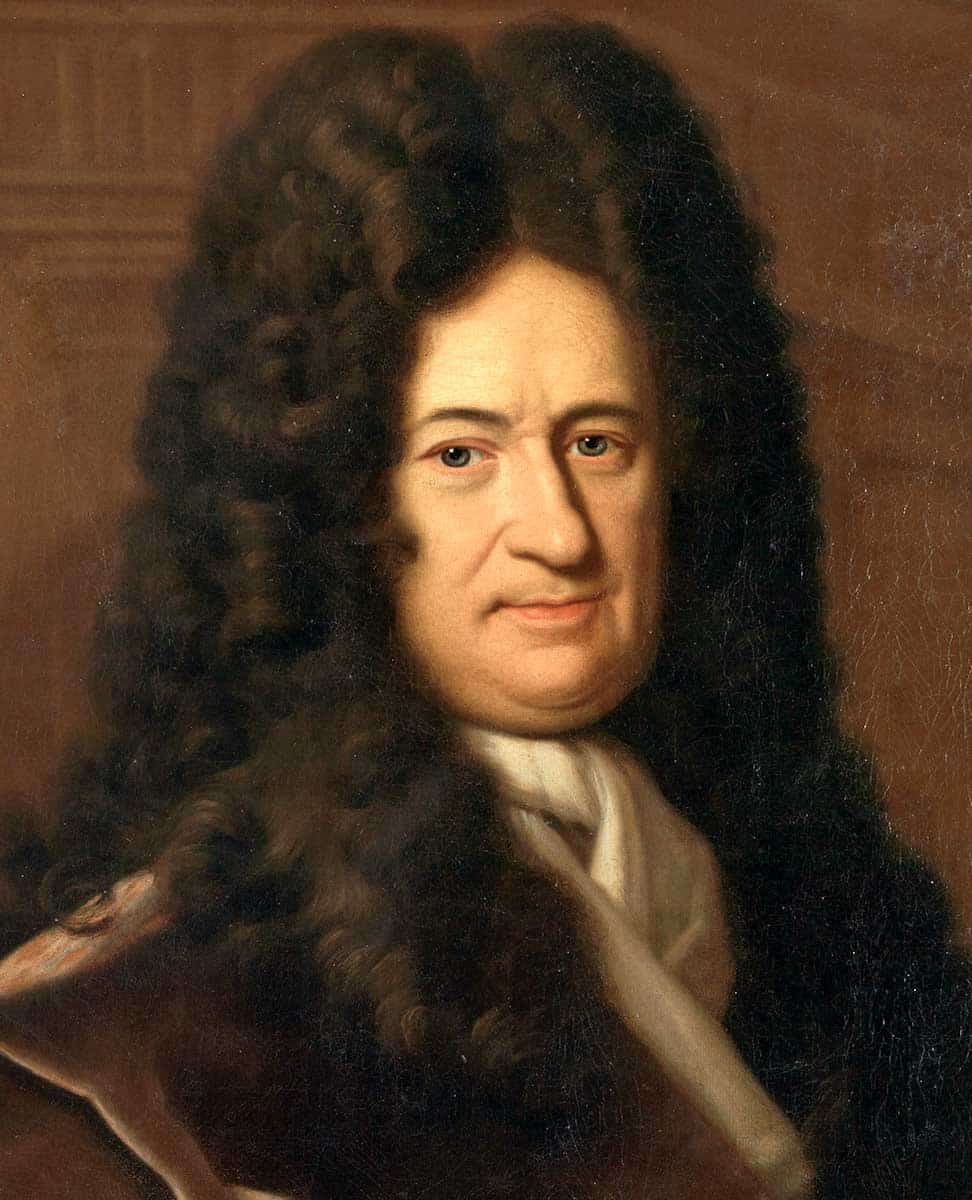 leibniz rationalism philosophy portrait