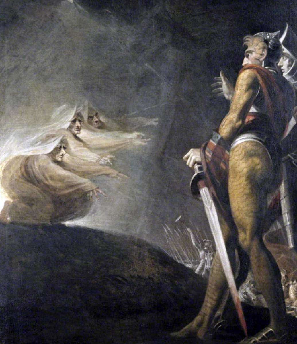 Macbeth, Banquo, and the Witches, Henry Fuseli, 1794. Source: Art UK