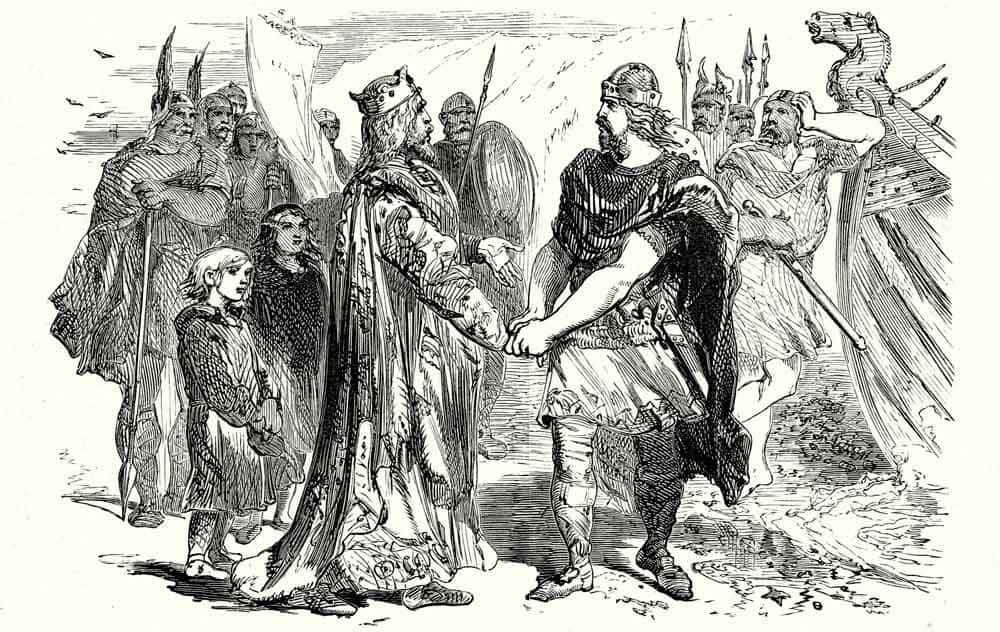 meeting edmund ironside canute drawing