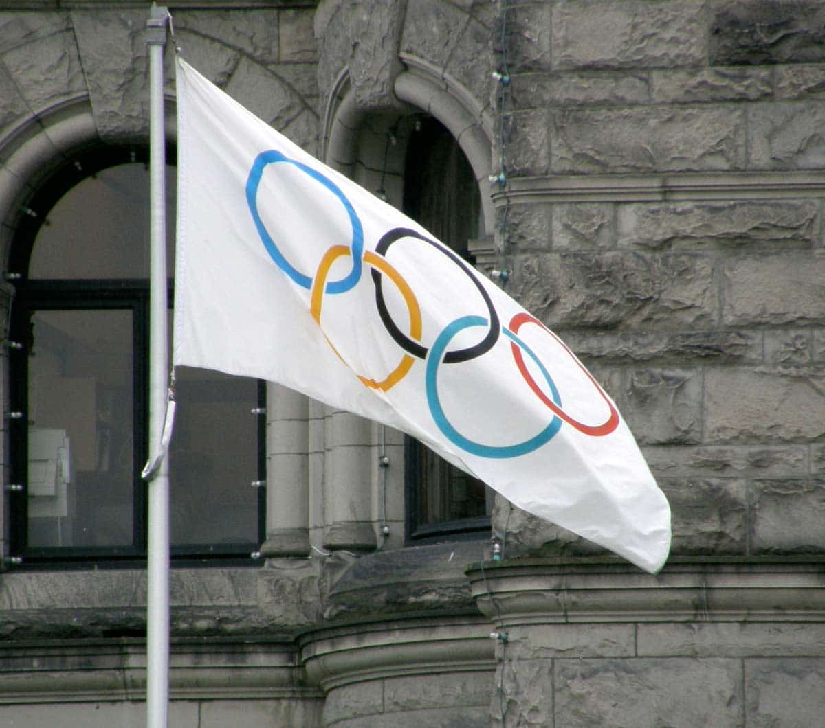 Olympics flag in Victoria