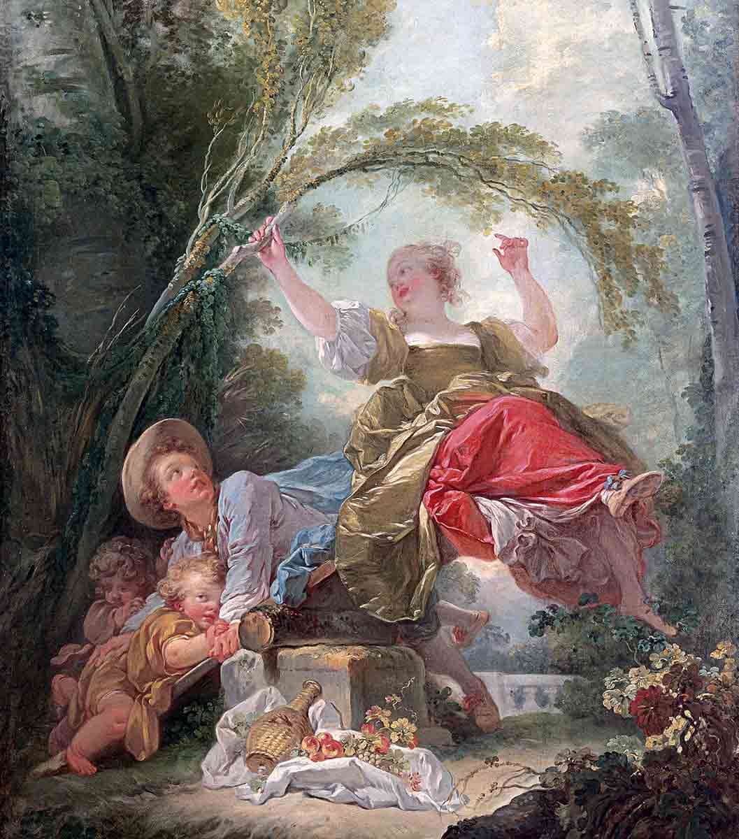 rococo fragonard seesaw painting