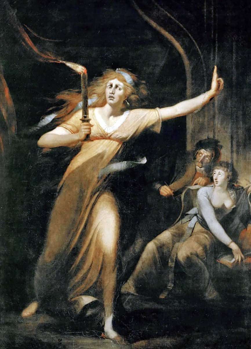 The Sleepwalking Lady Macbeth, Johann, Heinrich Fussli, 1784. Source: Wikimedia