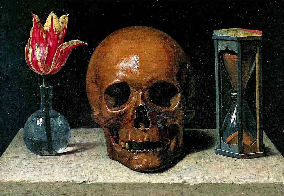 Still-Life with a Skull by Philippe de Champaigne. Source: Wikipedia 