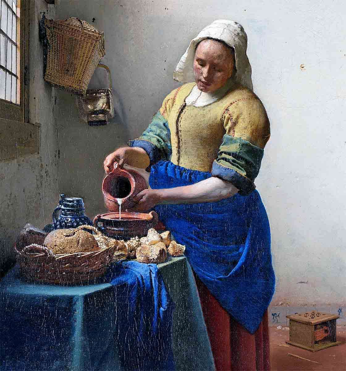 vermeer milkmaid painting