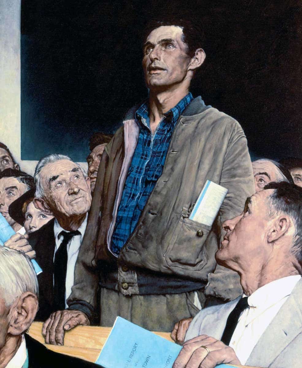 Freedom of Speech by Norman Rockwell, 1943. Source: The Norman Rockwell Museum