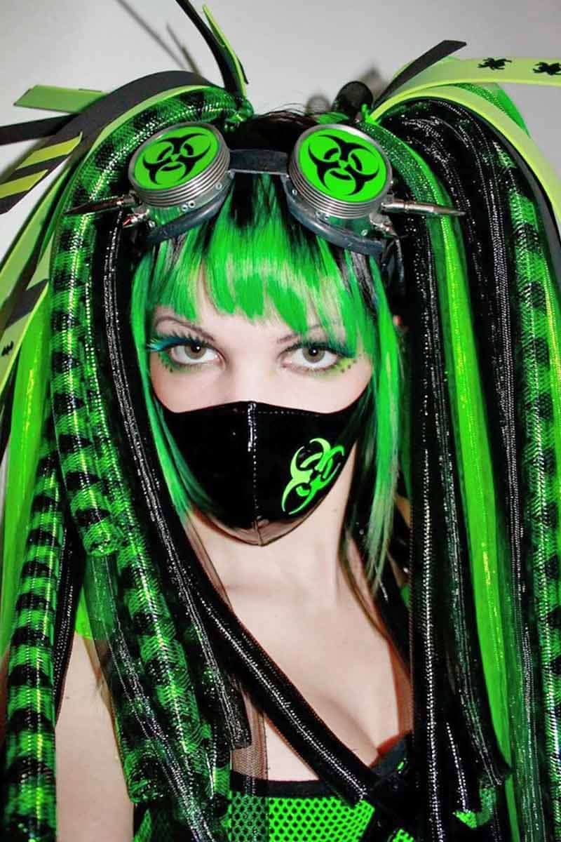 cybergoth green fashion