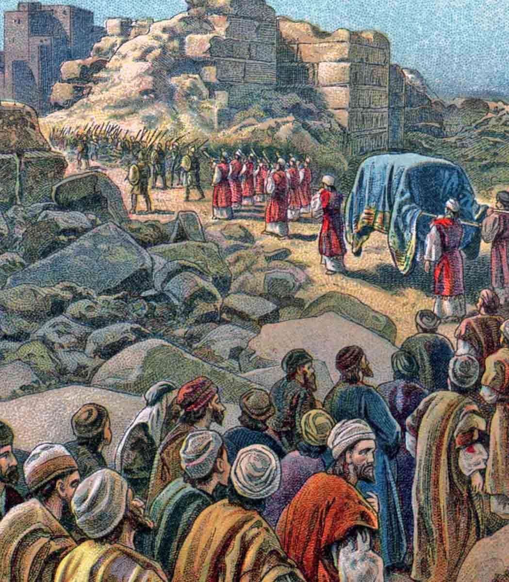 israelites capture jericho bible card