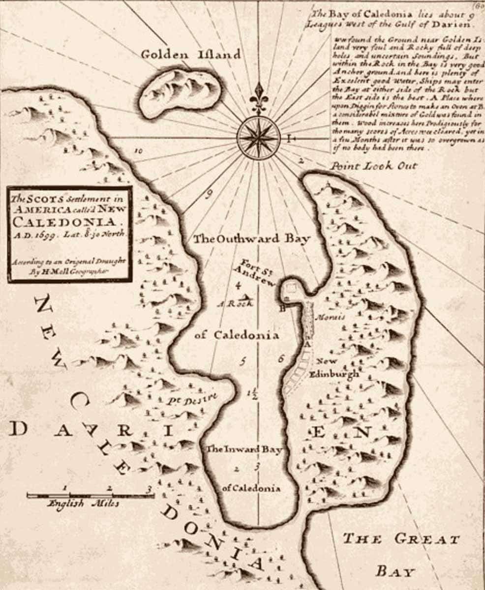 new caledonia darien map