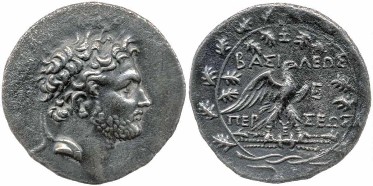 perseus 2nd century coin