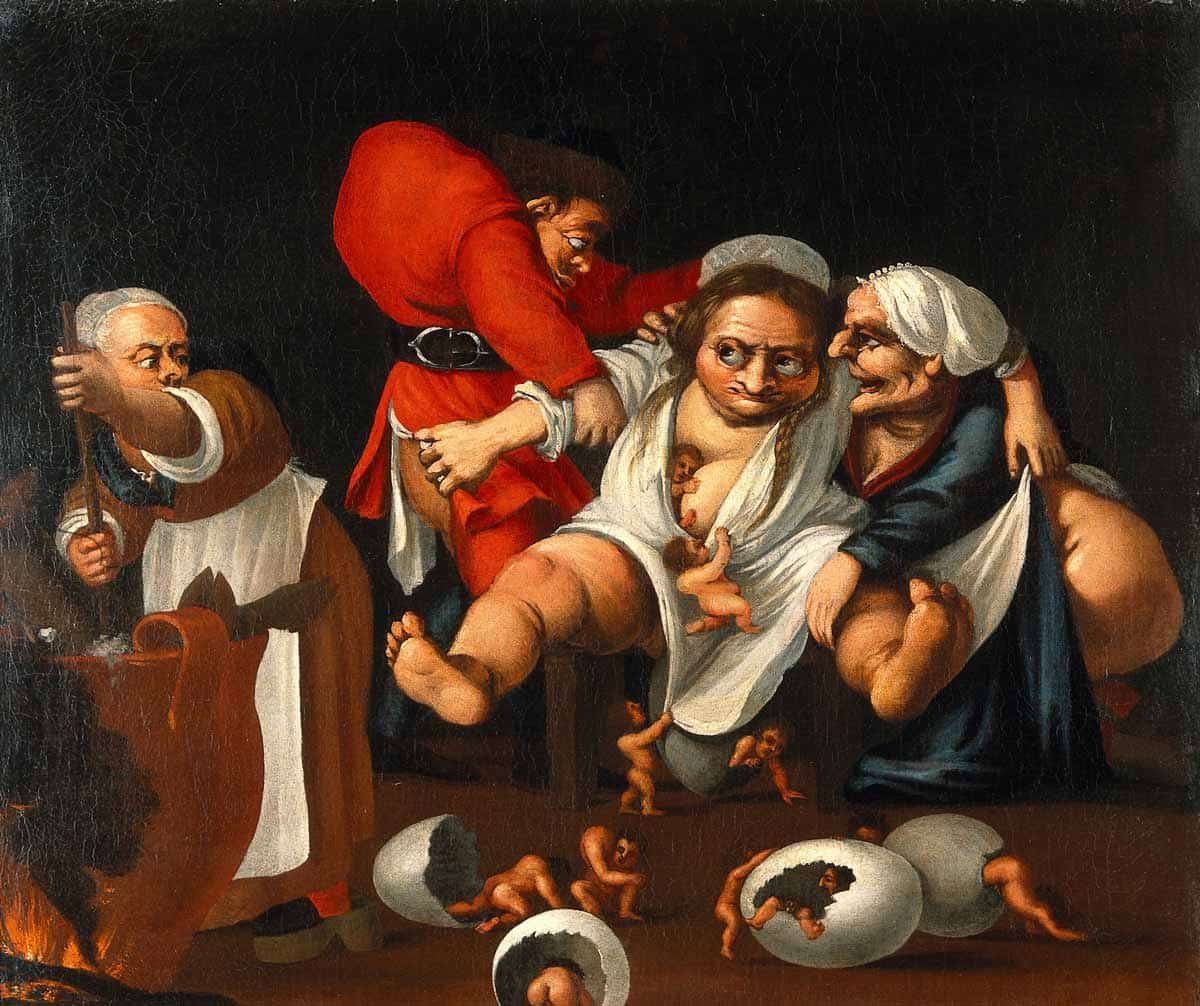 pietro bocci grotesque dwarf painting