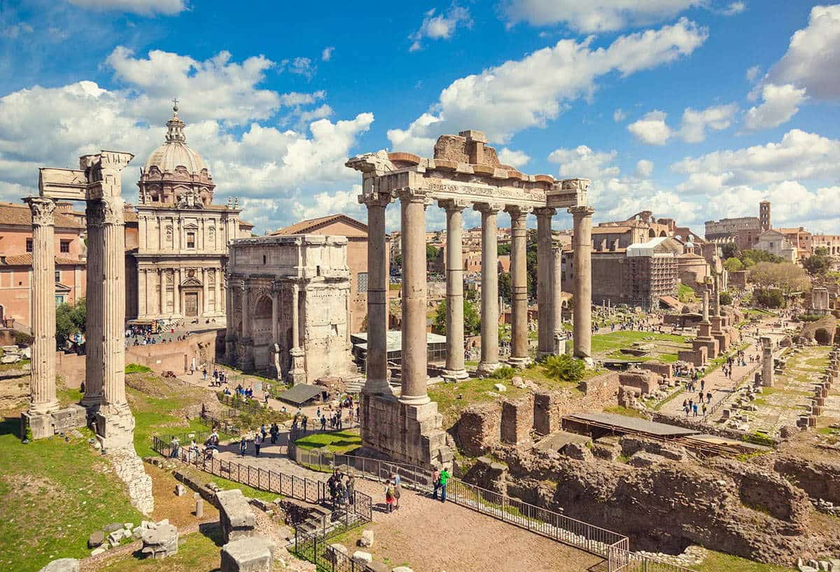 ruins roman forum ancient