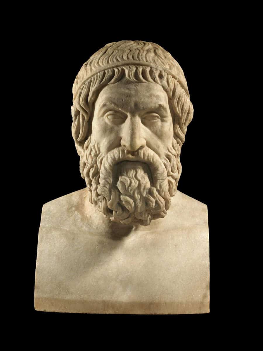 sophocles marble bust