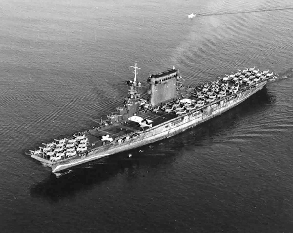 USS Lexington sinking Source: WW2DB