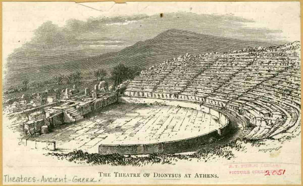 whymper drawing theatre dionysus