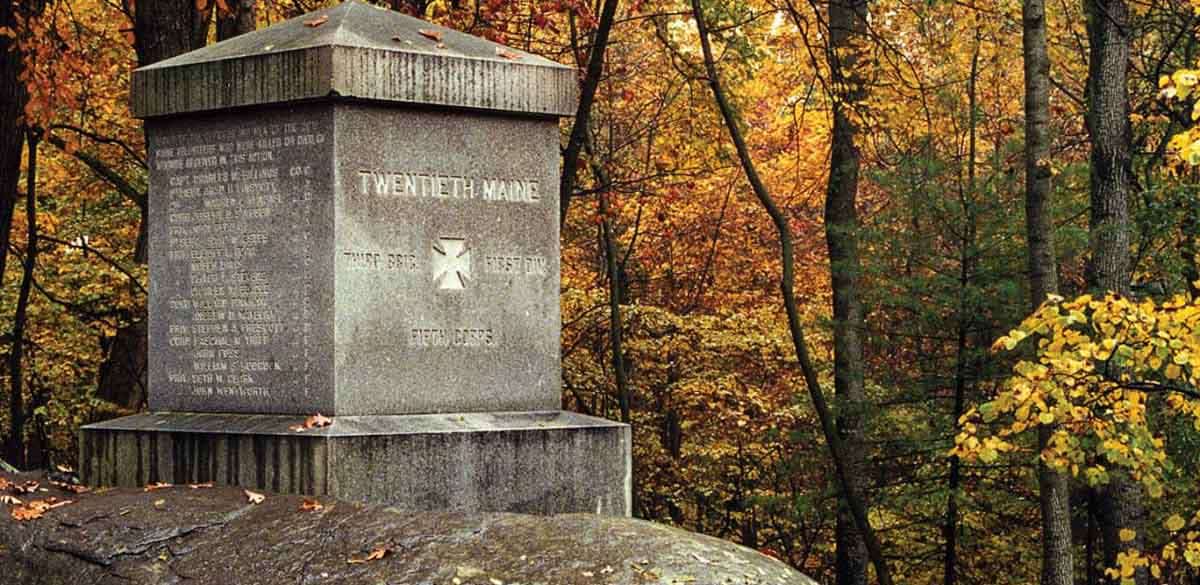 20th maine monument