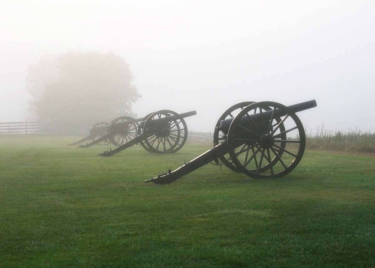 battle gettysburg spooky cannons