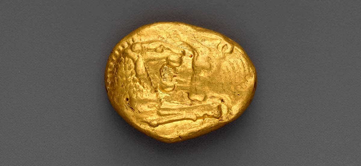 gold lydian coin