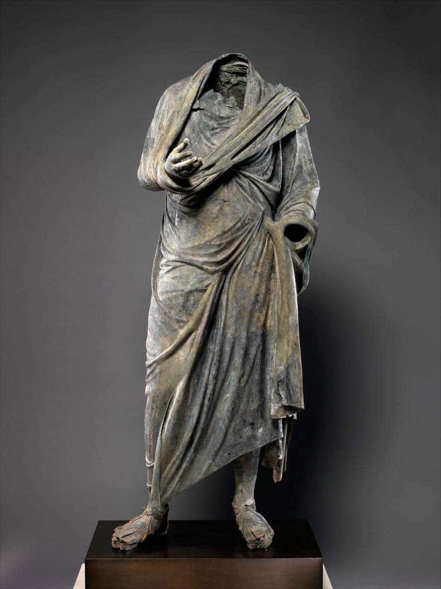 honorific statue man greek sculpture