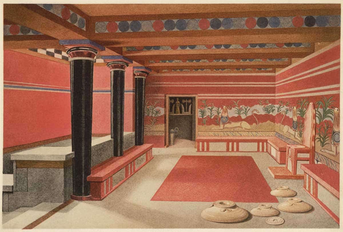 knossos throne room fresco