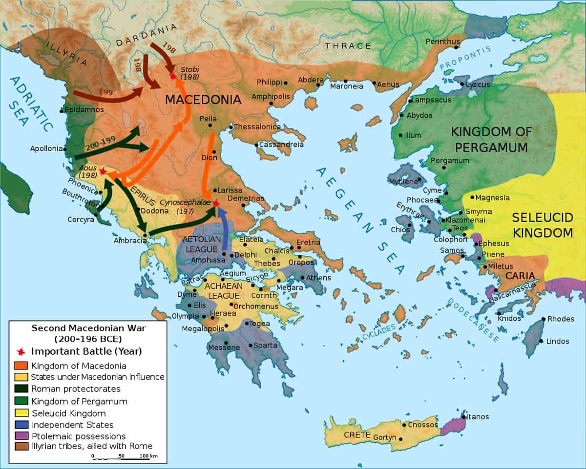 second macedonian war map