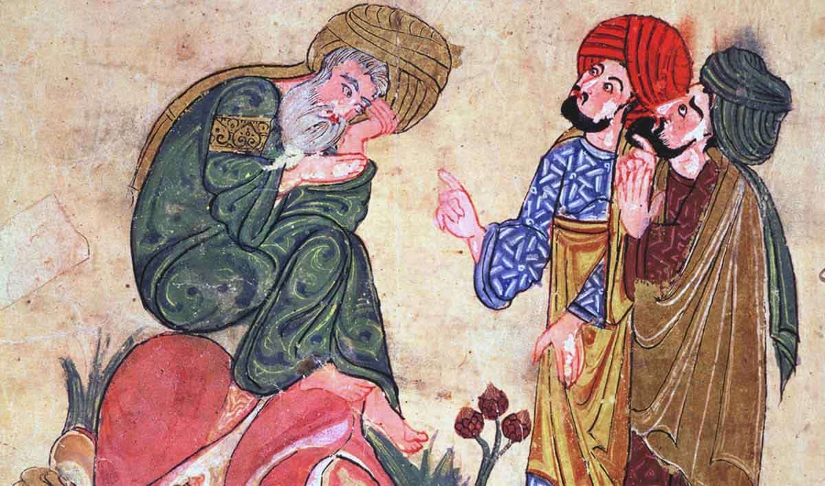 Depiction of Socrates in a manuscript by Al-Mubashshir ibn Fatik. Source: Wikipedia 