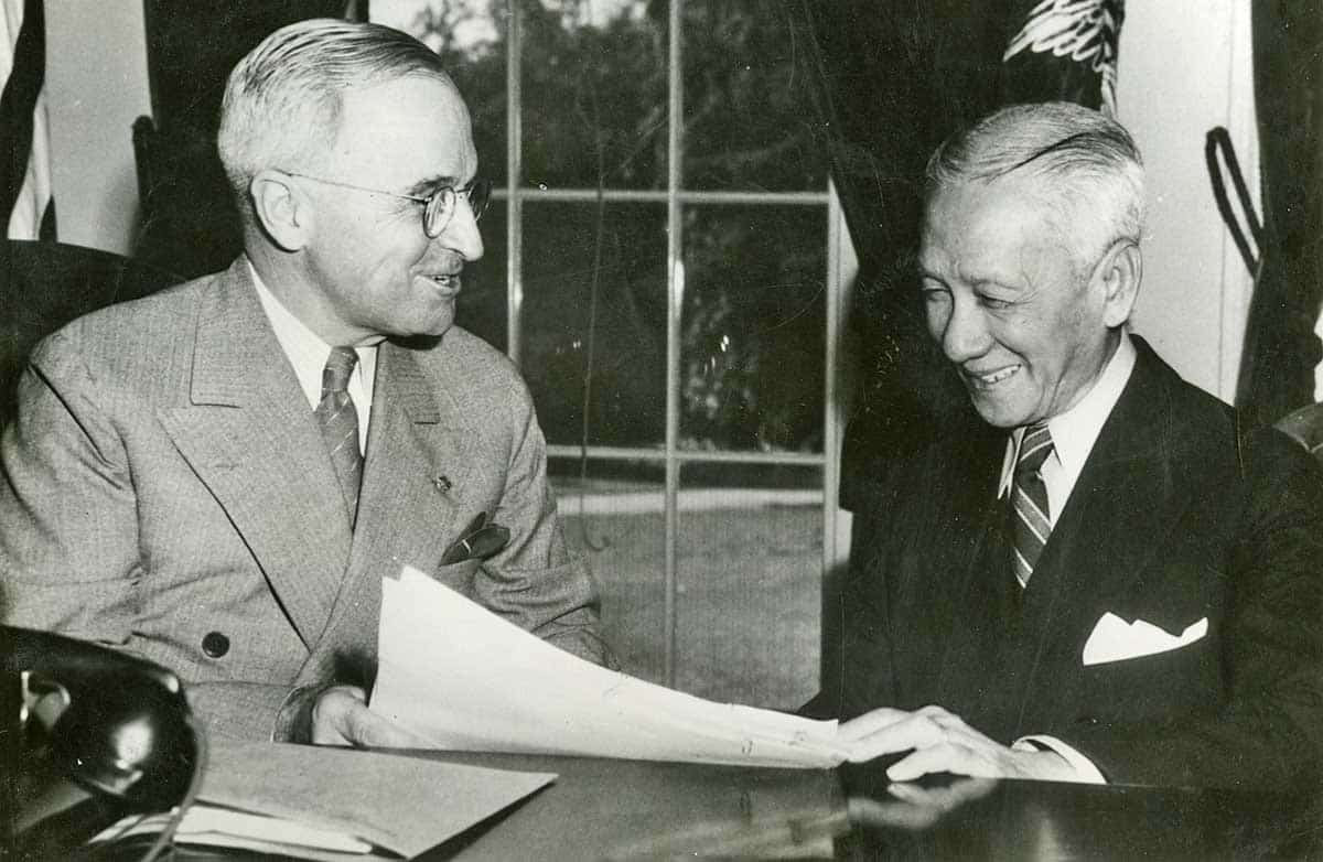 truman president philippines 1945