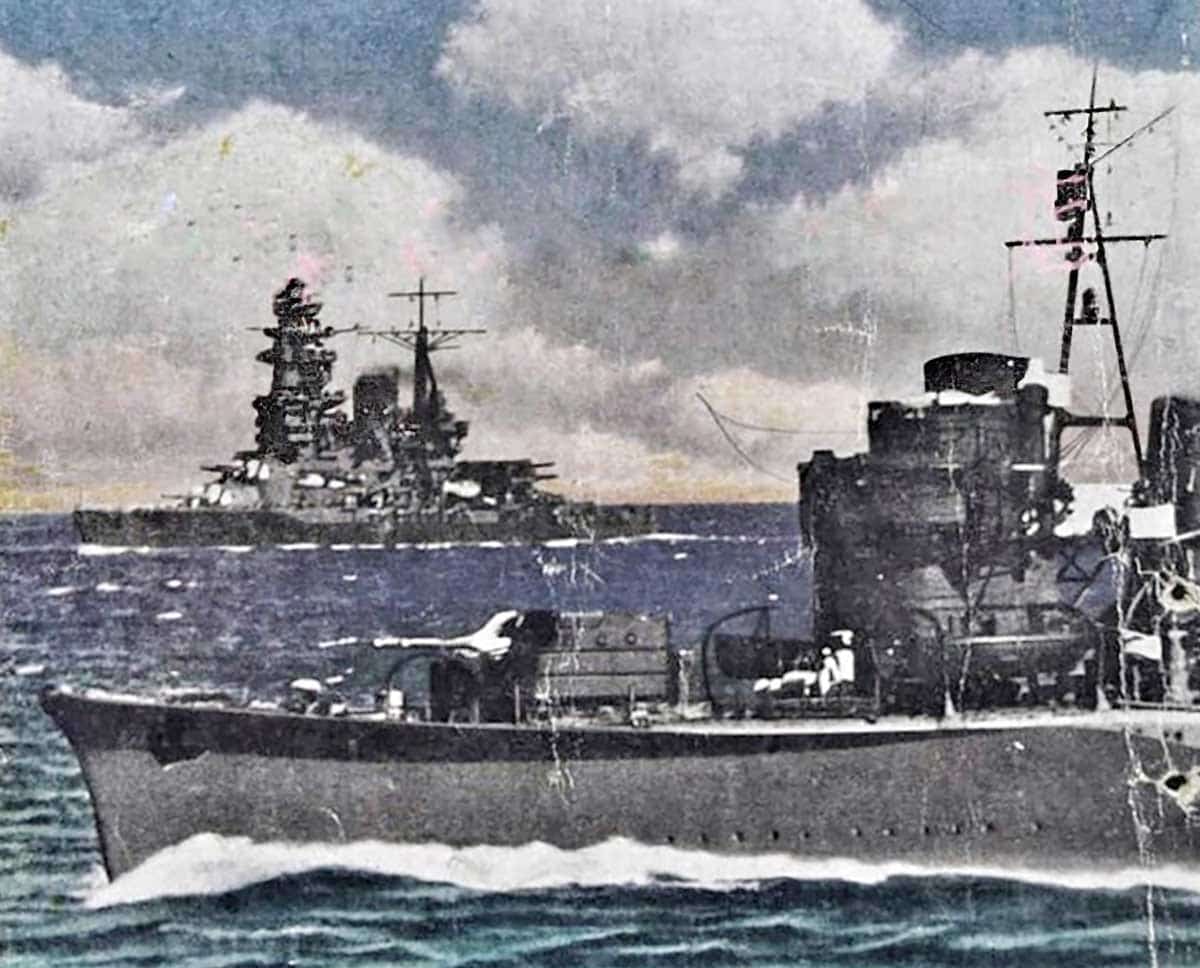 Imperial Navy ships 1942: Wikimedia Commons 