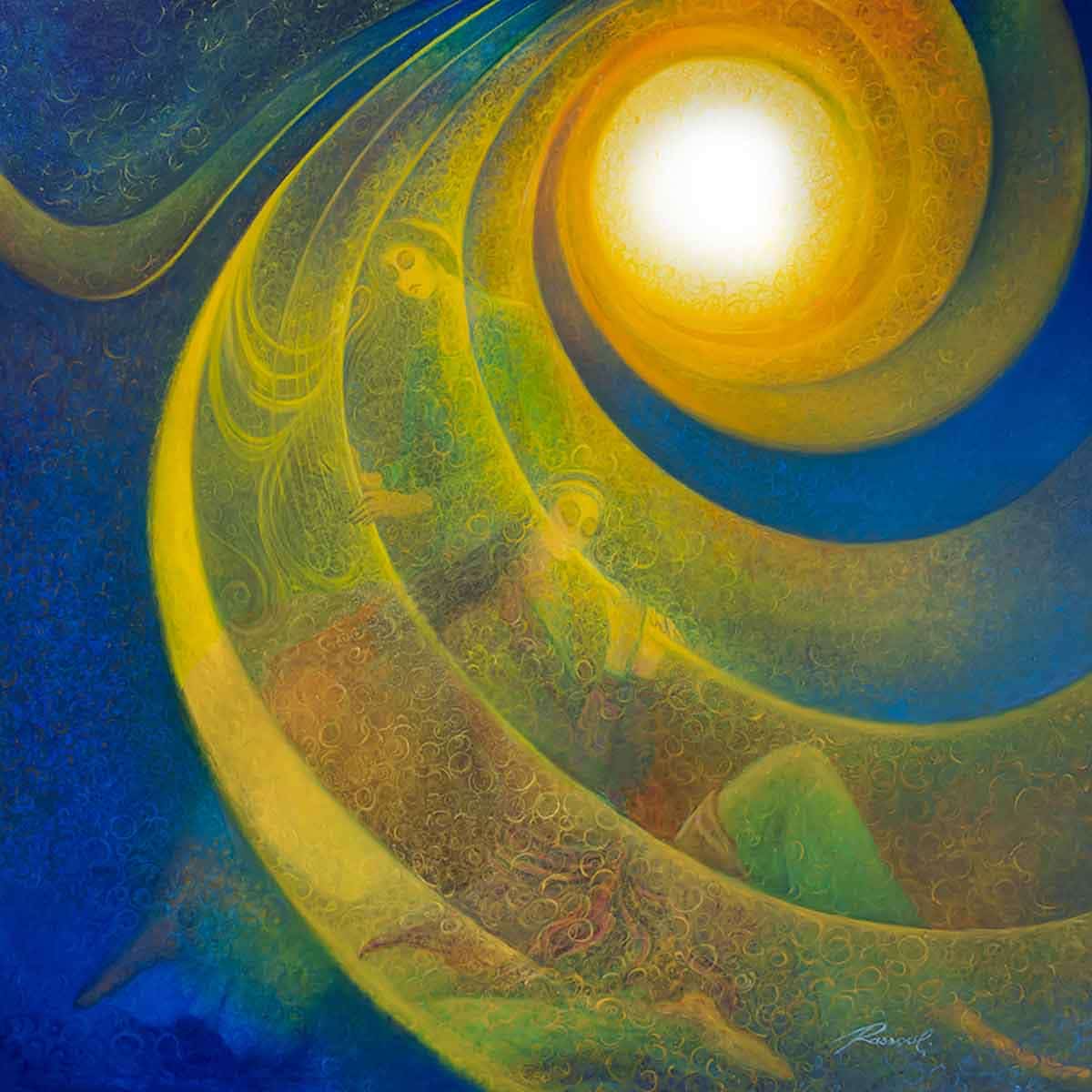 Melodies of Divine Unity by Freydoon Rassouli. Source: rassouli.com