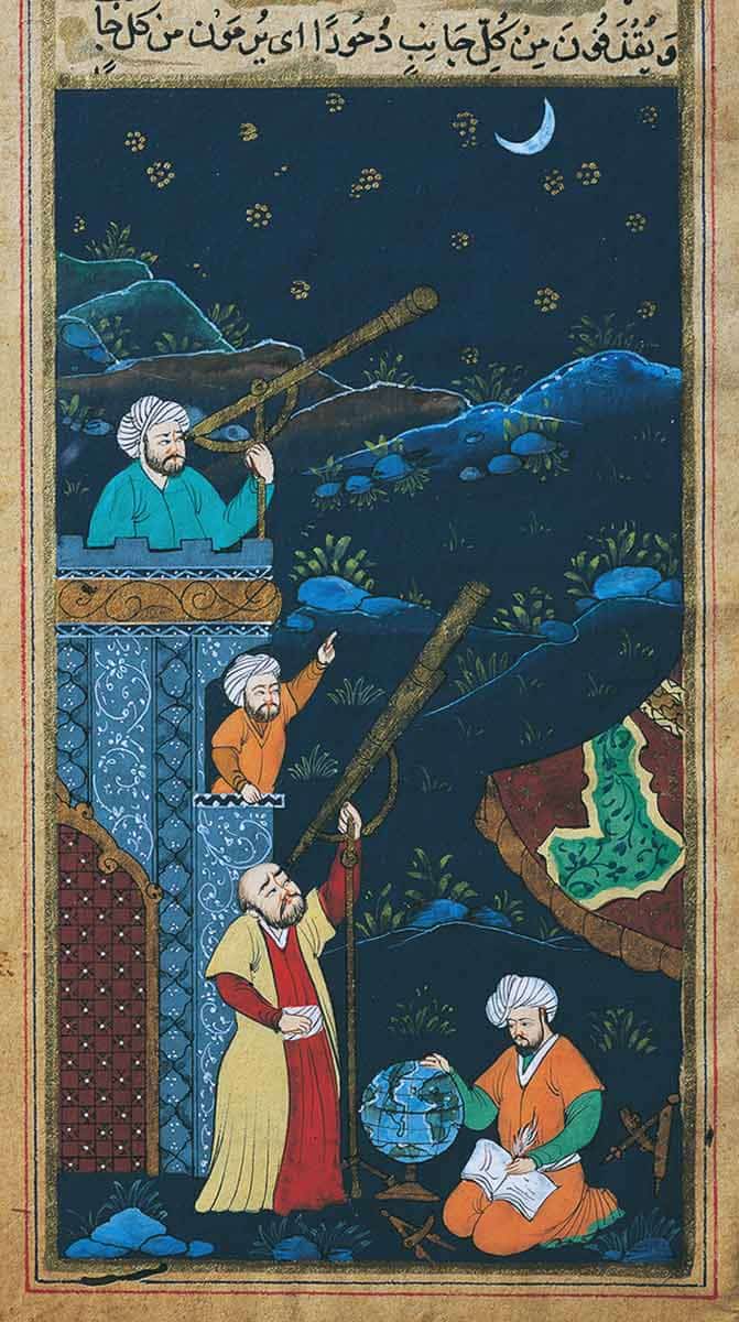 Miniature Depicting Astronomers. Source: The University of Cambridge 