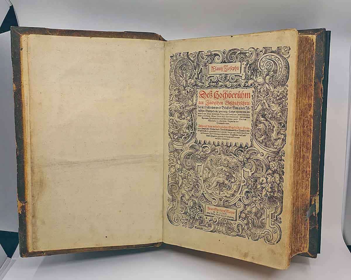 1581 German translation of Josephus' The Jewish War in the collection of the Jewish Museum of Switzerland