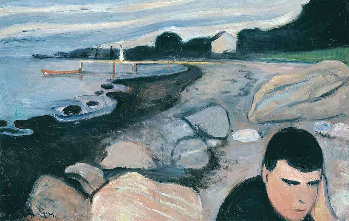 Melancholy (1892) by Edvard Munch. Source: Wikimedia Commons