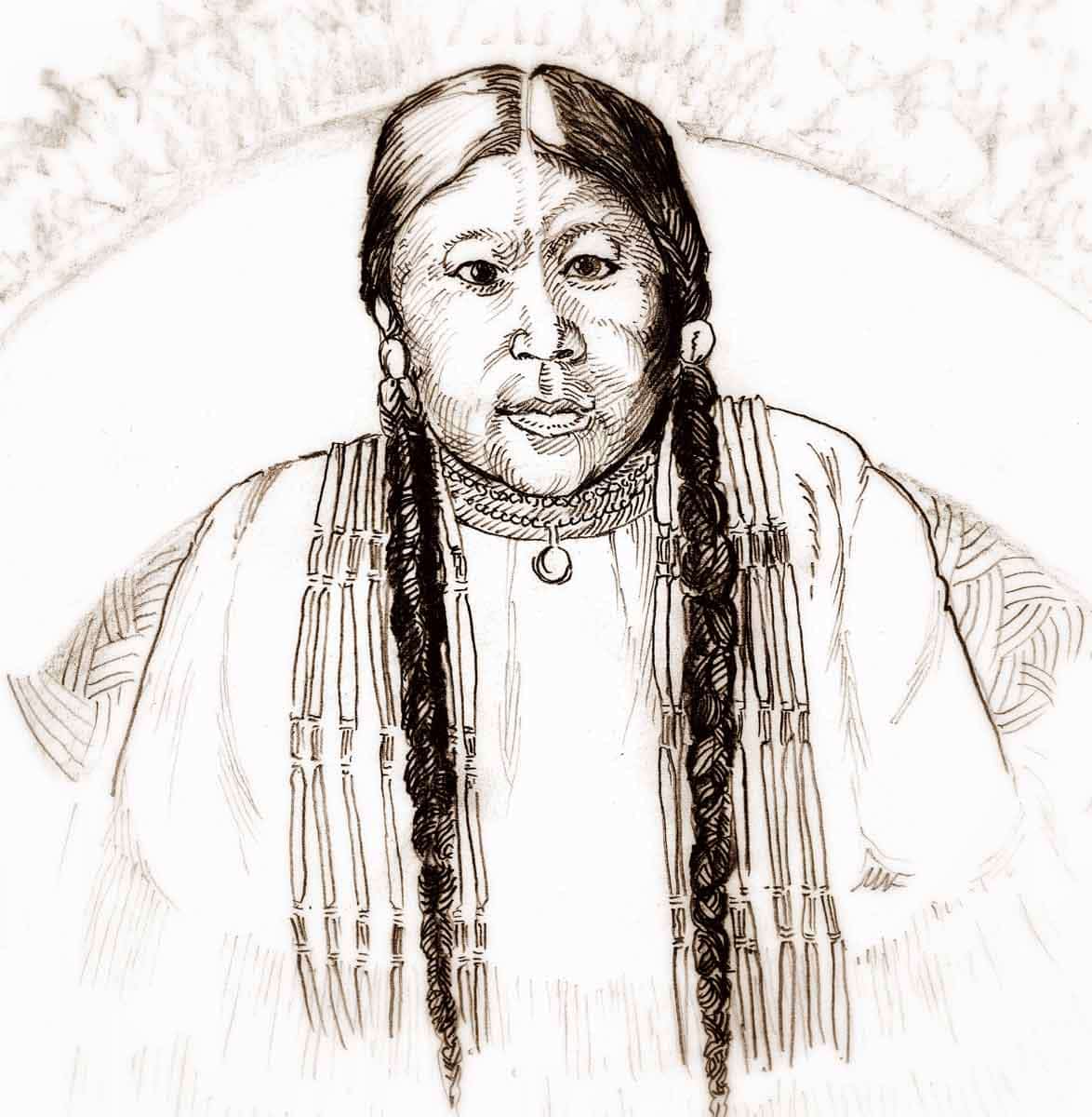 buffalo calf road woman drawing