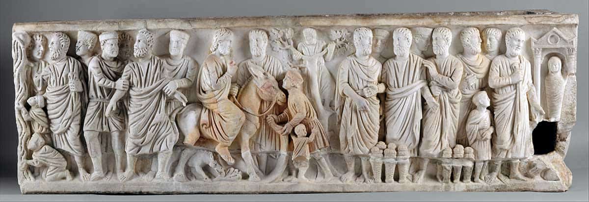 christ peter donkey sarcophagus