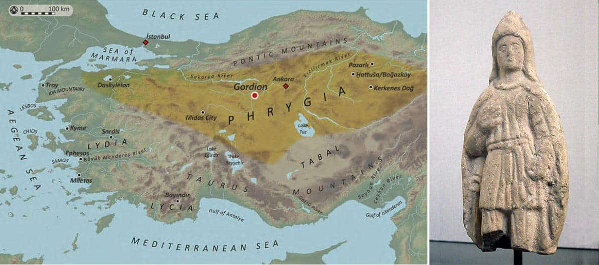 map of phrygian kingdom