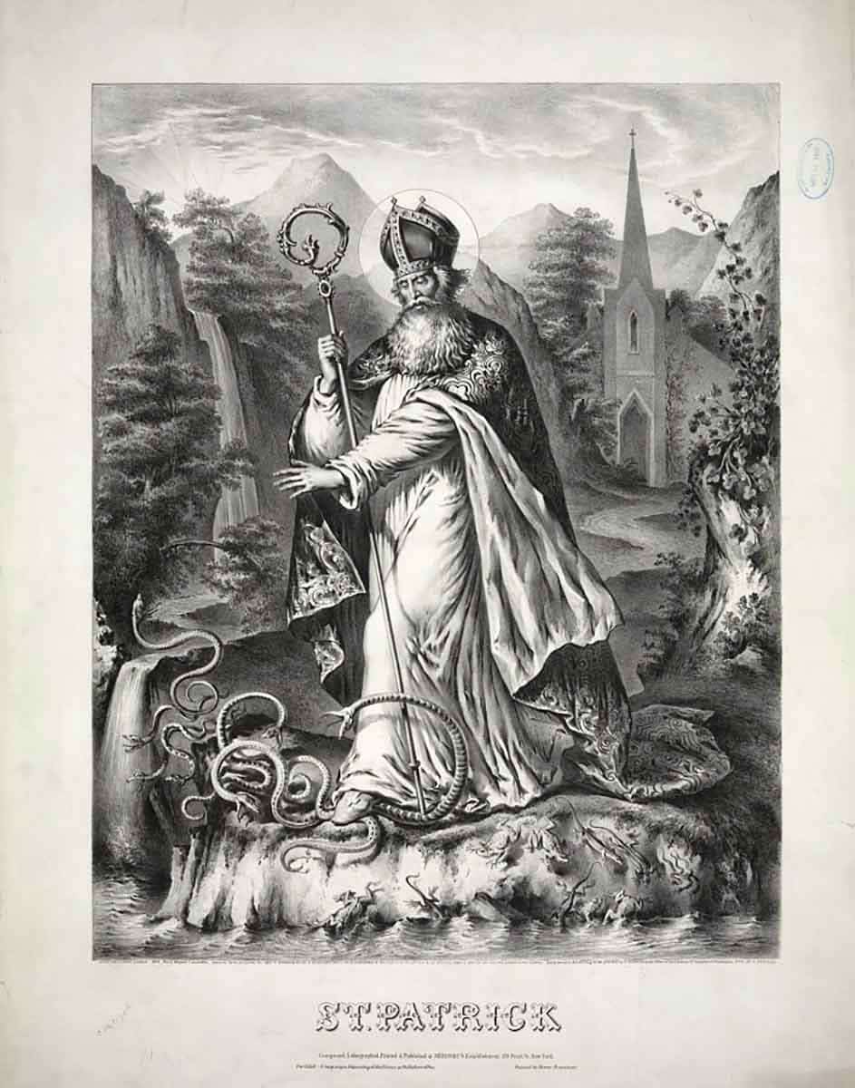 st patrick banishes snakes