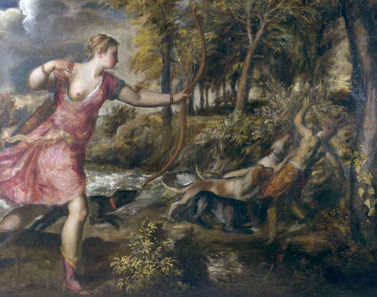 titian death actaeon