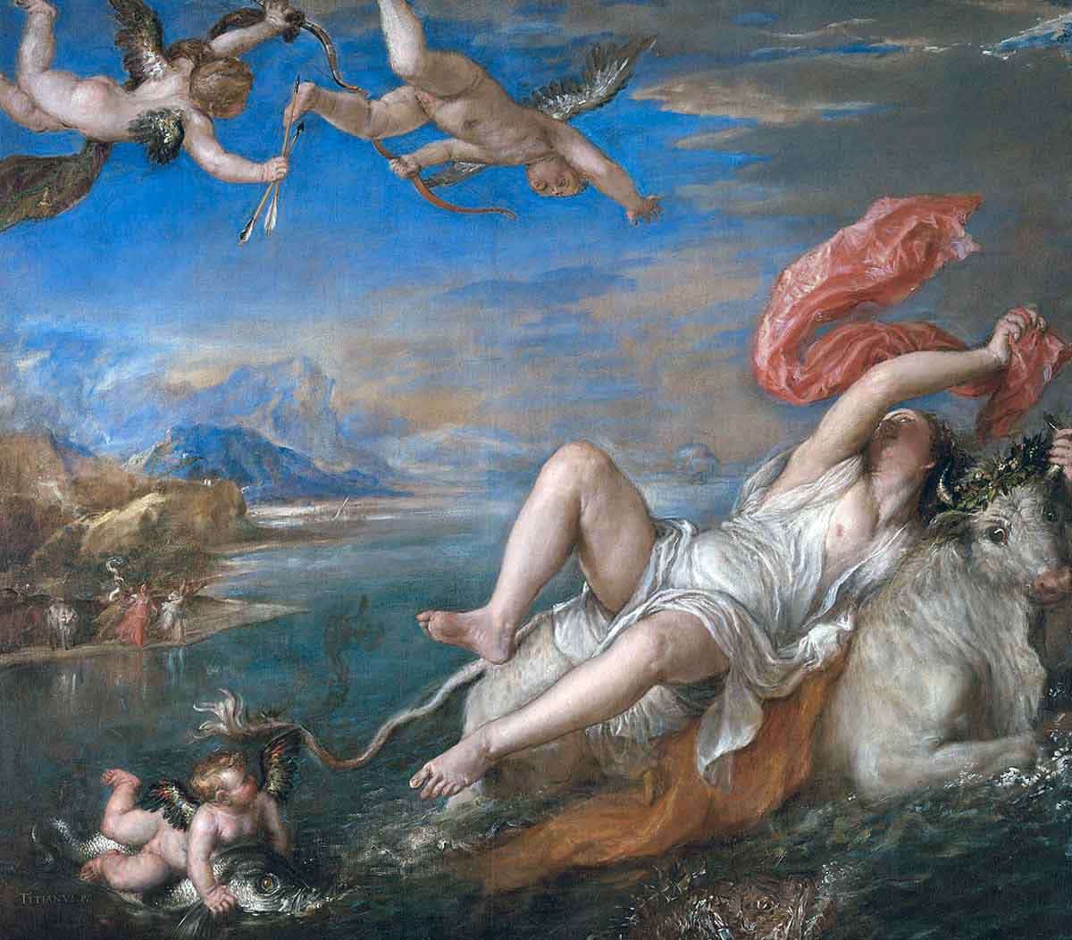 titian rape europa