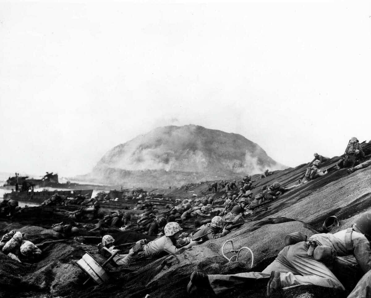 Scene from the battle of Iwo Jima. Source: Houston Chronicle