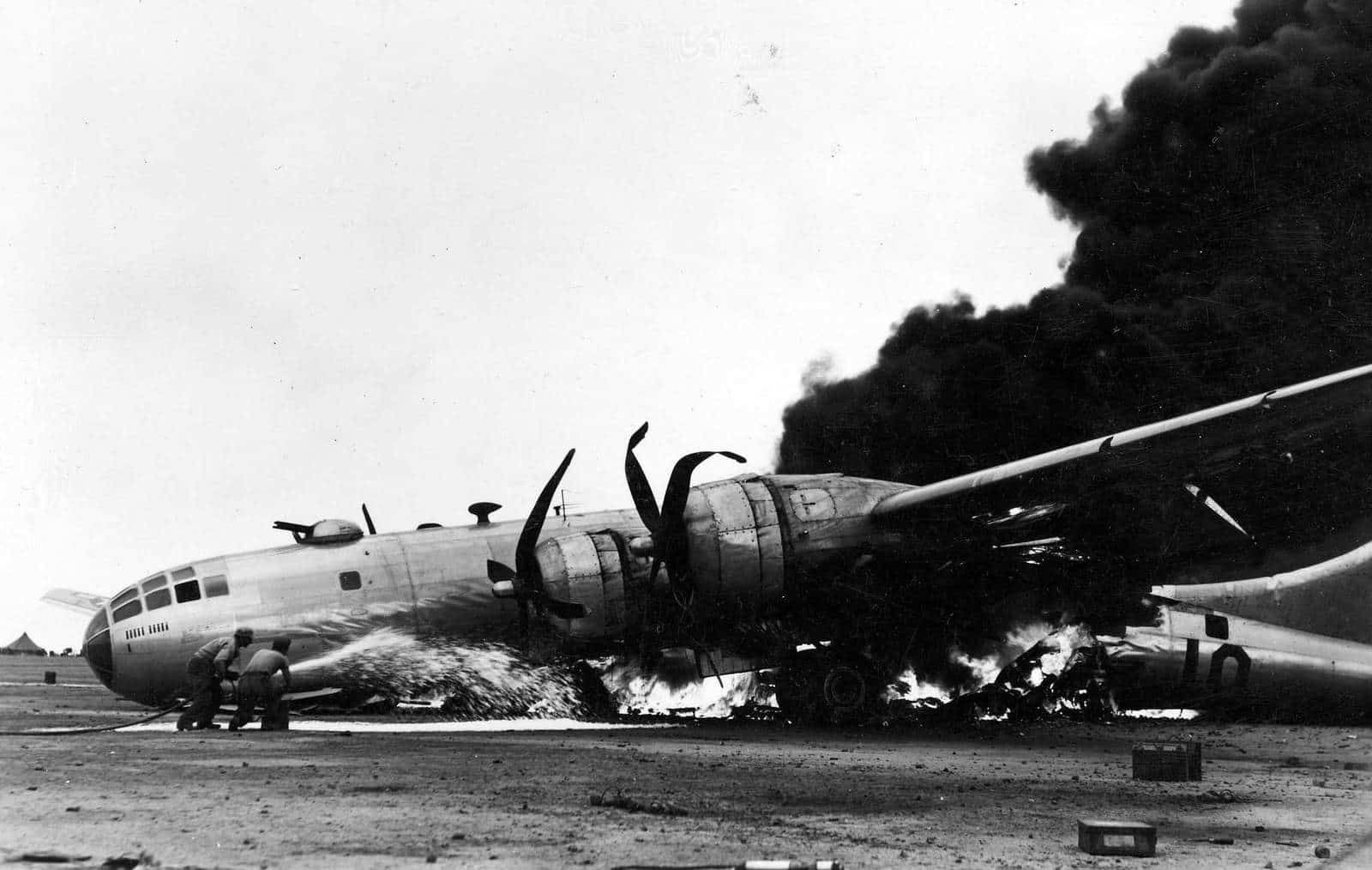 B-29 crashed landing Iwo Jima Source: National Museum of U.S. Air Force