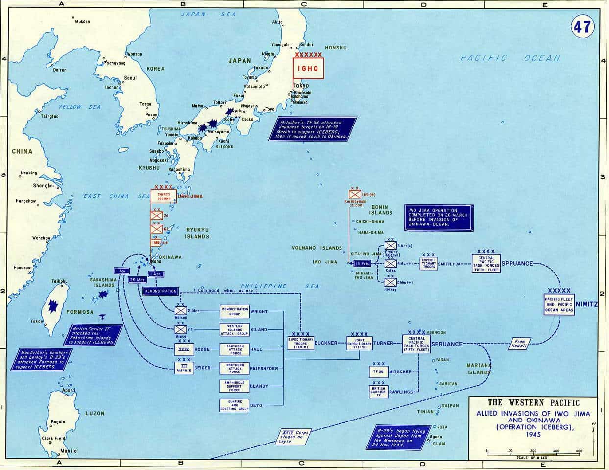 Iwo Jima location Source: U.S. Department of Defense