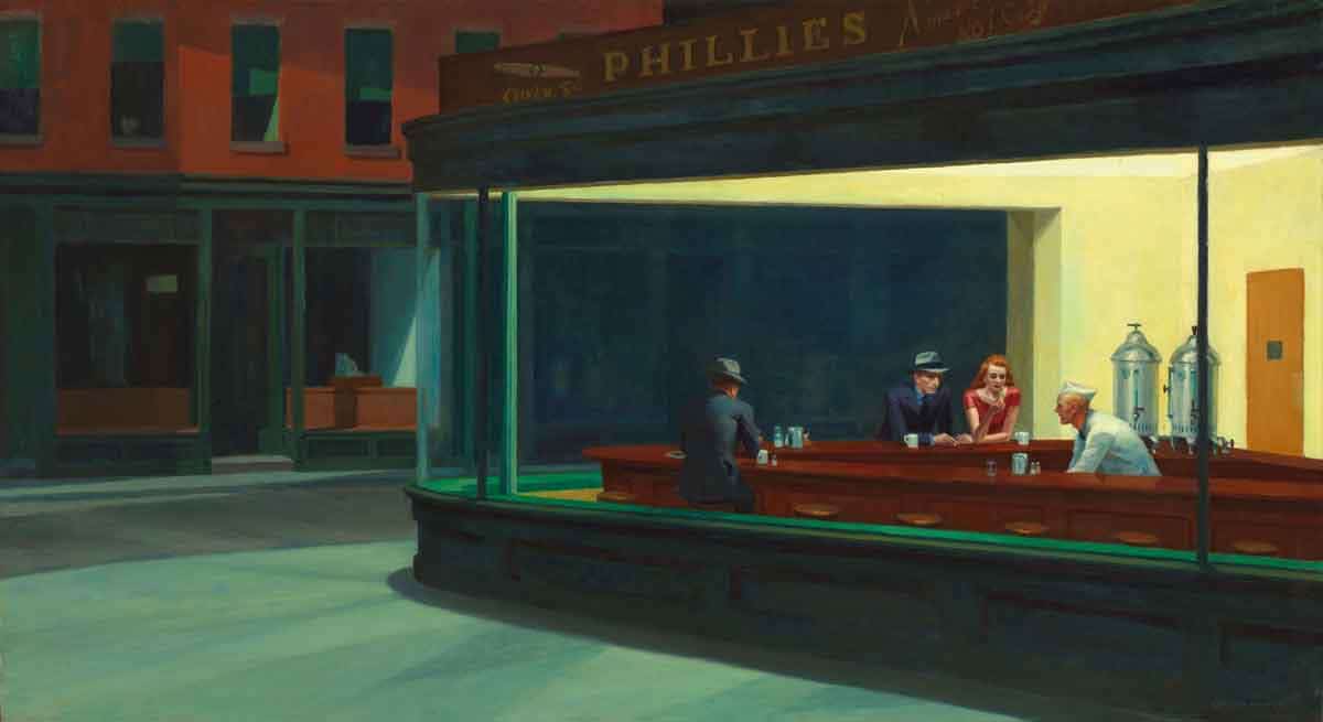 nighthawks edward hopper 1942